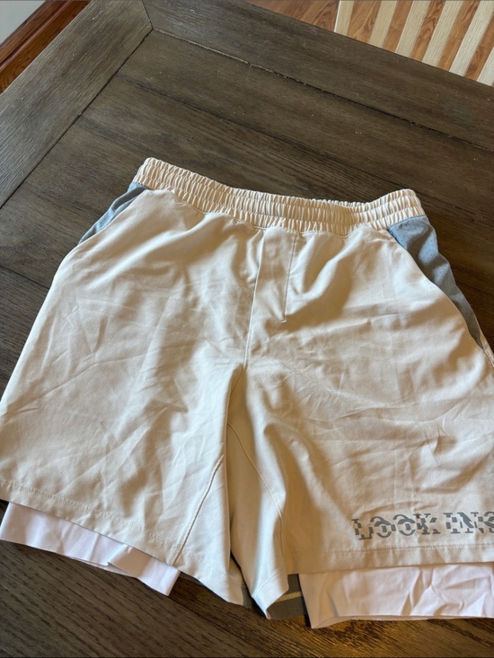 Lululemon Pace Breaker lined Shorts 7" *NordicMuslin / Light Cast Size Medium